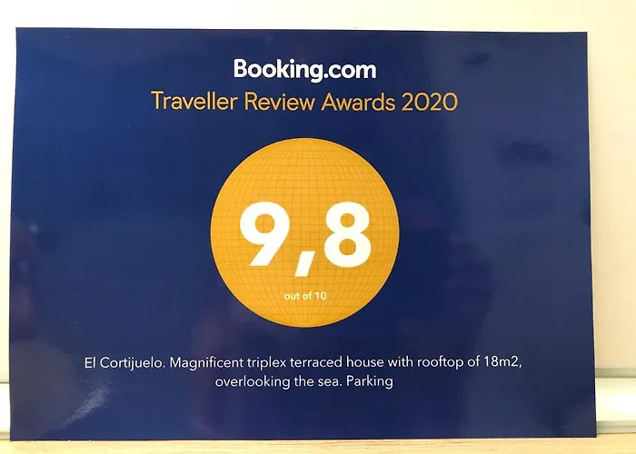 El Cortijuelo. Magnificent Triplex Terraced House With Rooftop Of 18m2, Overlooking The Sea. Parking *