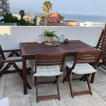 El Cortijuelo. Magnificent Triplex Terraced House With Rooftop Of 18m2, Overlooking The Sea. Parking